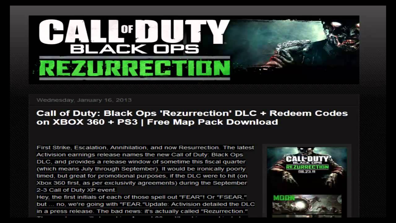 Black Ops 1 Xbox 360 Download Code Free 2019
